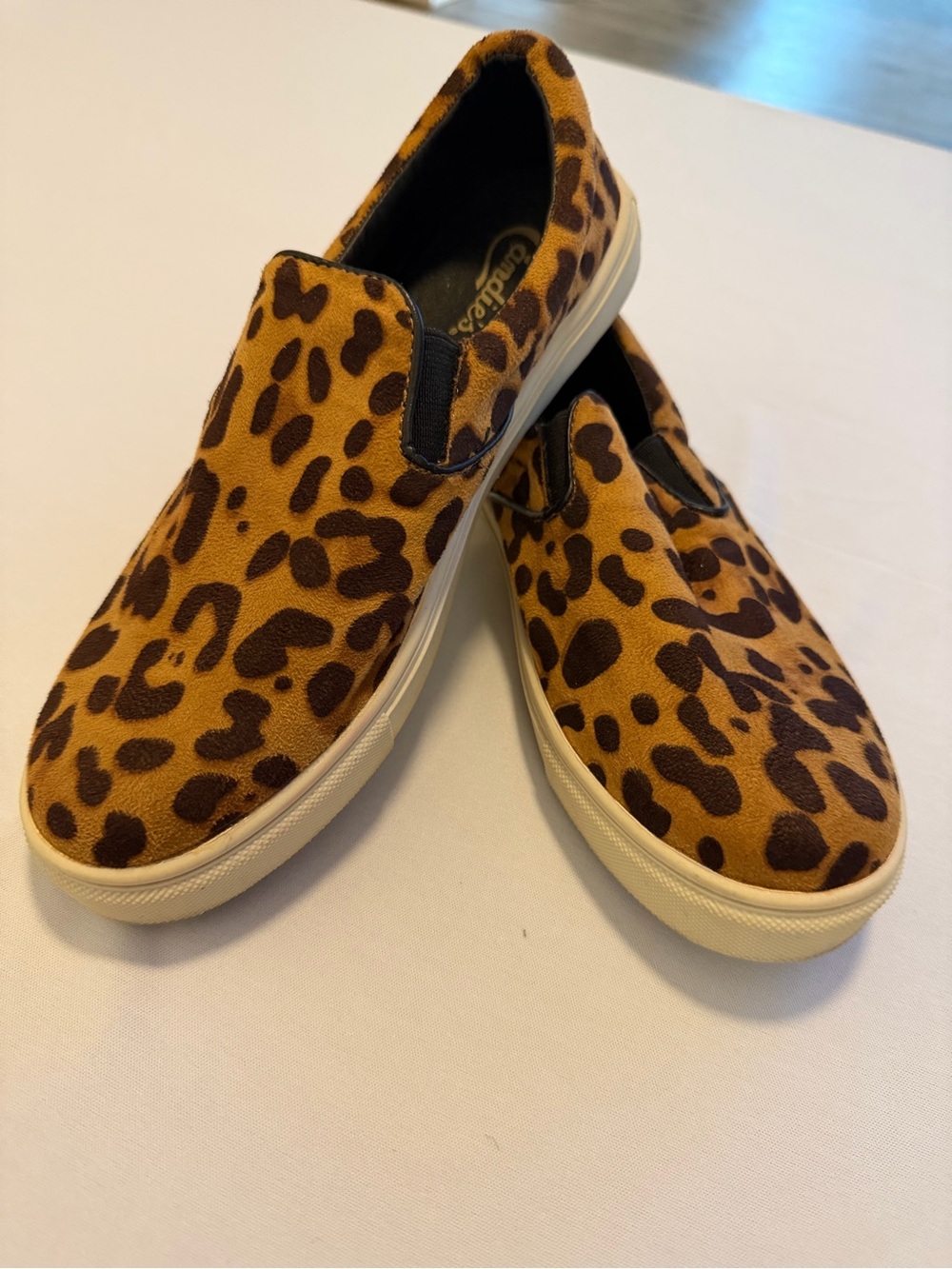 Candie's Leopard Print Slip-On Sneakers - Brown